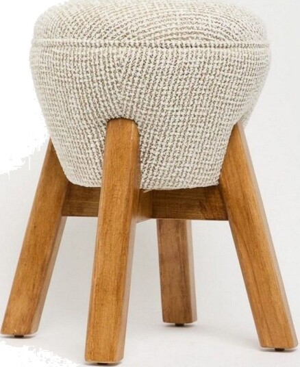 Brenric Howard fotpall 38 cm - Krem/Valnøtt
