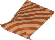 Konfektpose 117 3 100X160 Mm Brun Kraft Rødstribet,1000 Stk/Eske