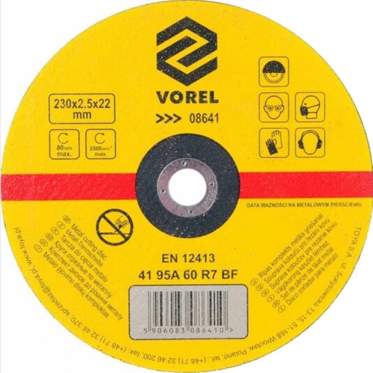 VOREL 08641 Mellomleggsskive, vinkelsliper