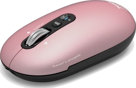 Port Connect Pure Color Mus Ladbar Optisk 5 Knapper Trådløs Bluetooth Kobberrose