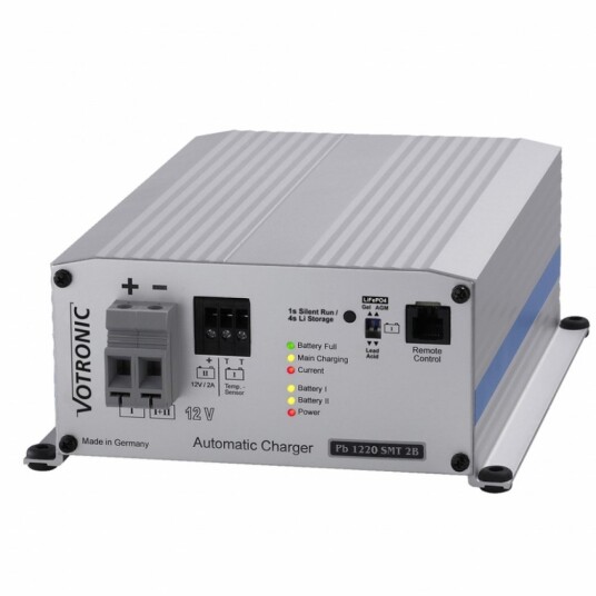 VOTRONIC PB1220 Elektronisk Batterilader 12V 20A 2 kanaler.