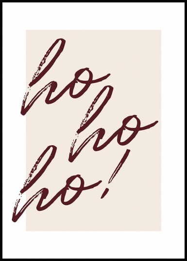 HO HO HO Christmas Plakat Plakat / 100x150cm