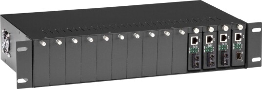 Black Box LHGC-RACK mediekonverterchassis 2U rack