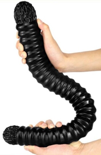 DoublePlayz Big Tortos Dildo Black 55 cm
