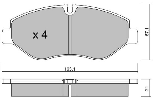 Bremseklosser AISIN BPIV 1001