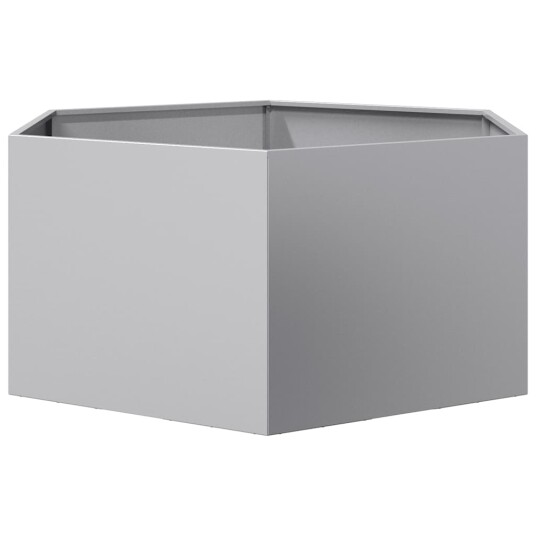 Plantekasse sekskantet 104x90x45 cm galvanisert stål