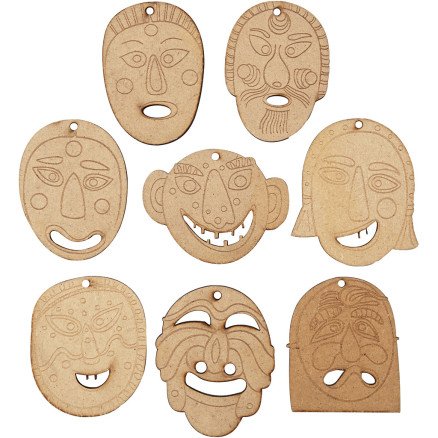 Diverse Masker til oppheng str 5,5 7 cm tykkelse 4 mm 24 stk 1 pk