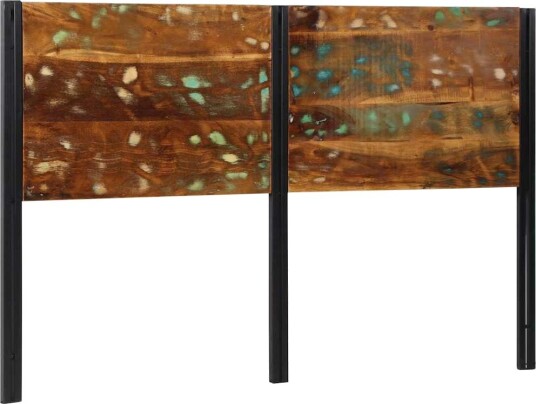 sengegavl 160 cm gjenvunnet heltre og jern