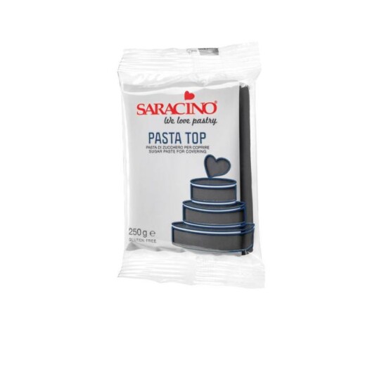 Saracino Top Sugar Paste Fondant Svart 250g 