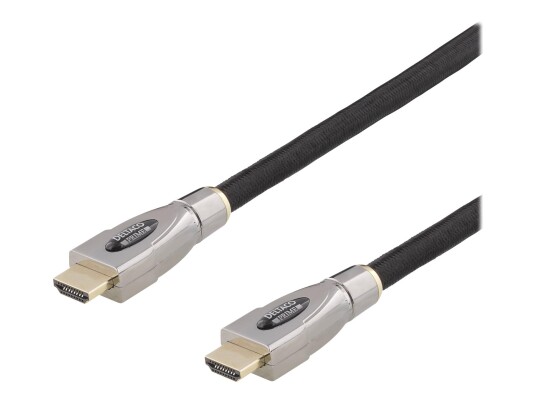 Deltaco Prime HDMI-kabel 10m med Ethernet 4K Svart