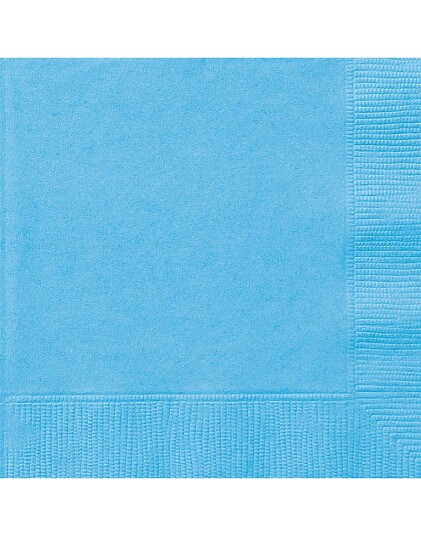 Unique 20 stk Lys Blå Servietter 33x33 cm 90972