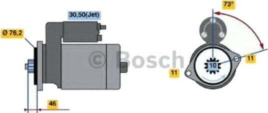 BOSCH 0 986 022 290 Starter BOSCH 0 986 022 290 Starter
