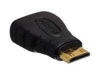 Delock Mini HDMI til HDMI Kabeladapter High Speed 4K Gull/Svart