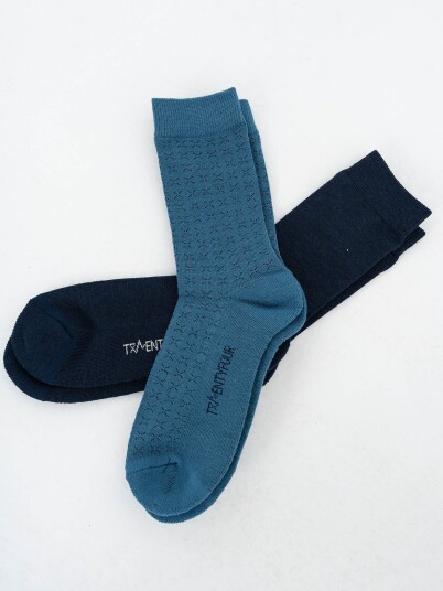 Twentyfour Aurora Idun Ullsokk 2 Pack Blå 39 41