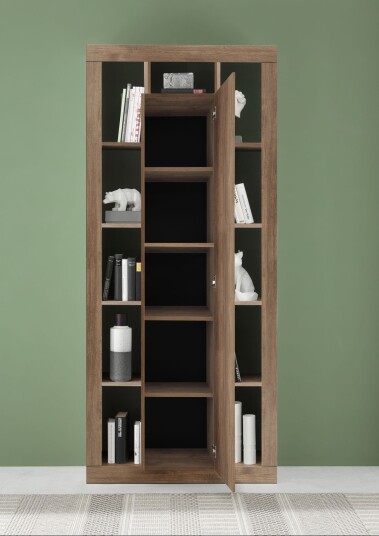 Vitrineskap Mowbray 42x95x217 cm Brun
