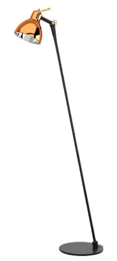 Rotaliana Luxy Glam F0 Gulvlampe Black/Copper Semi Transparent