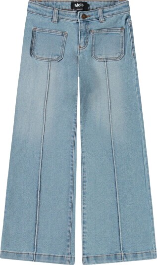 Molo Jeans Denim Adina Clear Vasket Blue Molo 7 år (122) Jeans Blå