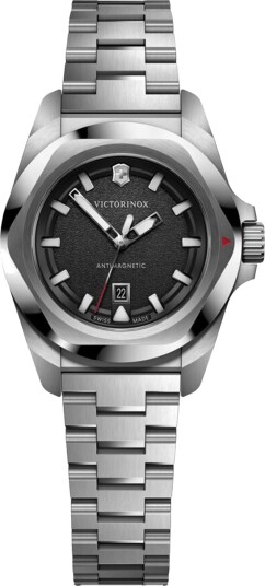 Victorinox Dameklokke 242036 I.N.O.X. Sort/Stål Ø32 mm Victorinox Dameklokke 242036 I.N.O.X. Sort/Stål Ø32 mm