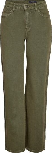 NOISY MAY Nmyolanda Mw Straight Jeans Colored Noos Khaki green 25 x 32