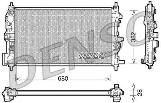 DENSO DRM20078 Radiator motorkjøling