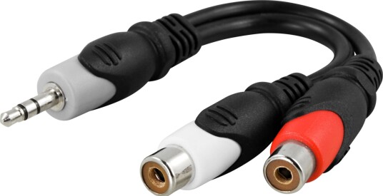 OEM Lydkabel, Minijack 3,5mm - 2 x RCA hun 20 cm. OEM Lydkabel, Minijack 3,5mm - 2 x RCA hun 20 cm.