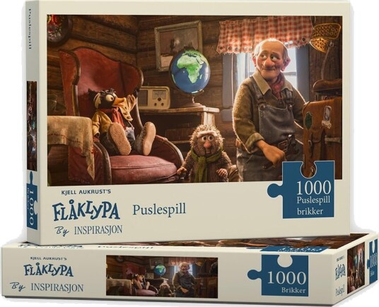 Puslespill 1000 Flåklypa i Stua Puslespill 1000 Flåklypa i Stua