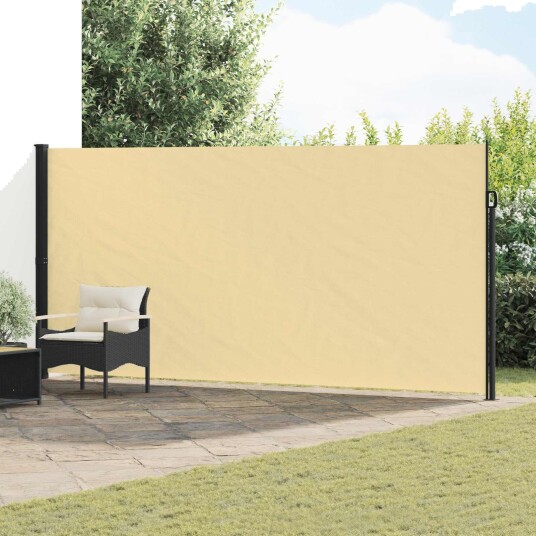  Utklappbart side markise sand 600 x 220 cm Polyester