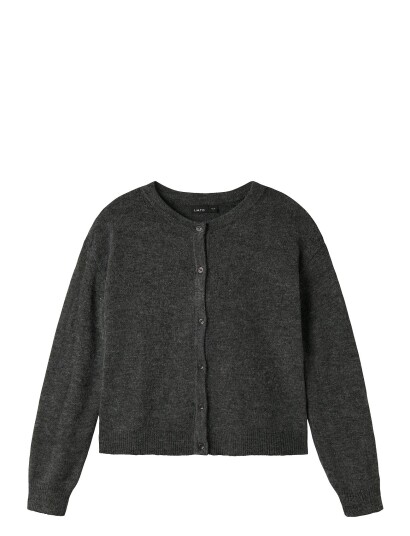 LMTD Nlflodet Ls Short Knit Cardigan Noos Grey 146 152