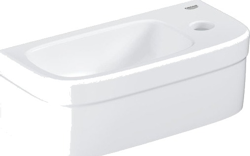 Grohe Euro Ceramic servant, 37x18 cm, høyre, hvit