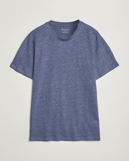 KnowledgeCotton Apparel Organic Linen T-Shirt Vintage Indigo KnowledgeCotton Apparel Organic Linen T-Shirt Vintage Indigo