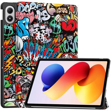Xiaomi Redmi Pad 2 Pro Tri-Fold Series Smart Folio-etui Graffiti