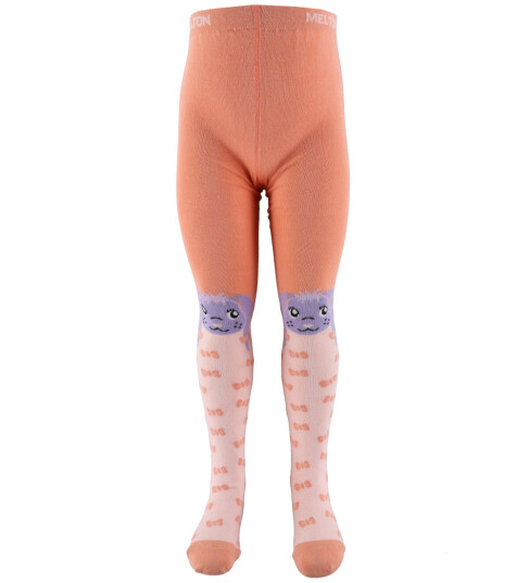 Melton Strømpebukser Rabbit Peach Rosa 80/86 Strømpebukser Oransje 80 86