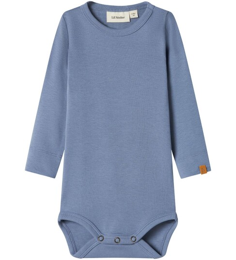 Lil- Atelier Geo Atu Long Sleeve Slim Body Blå 56