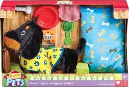 Happy Pets Wiggle Jiggle Dachshund Deluxe Lekesett