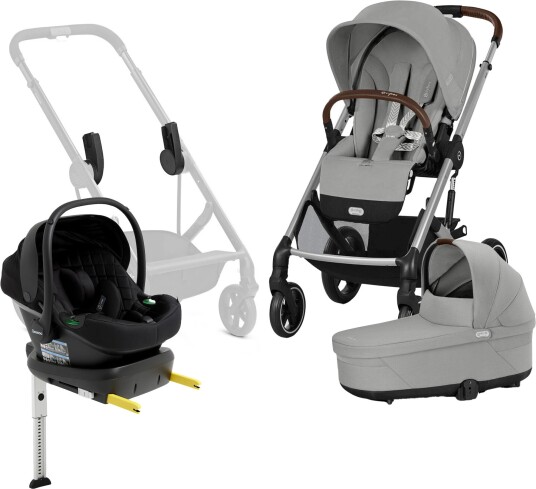 Cybex BALIOS S Lux Duovogn inkl. Beemoo Route i Size & Base Stone Grey/Black Stone Cybex BALIOS S Lux Duovogn inkl. Beemoo Route i Size & Base Stone Grey/Black Stone