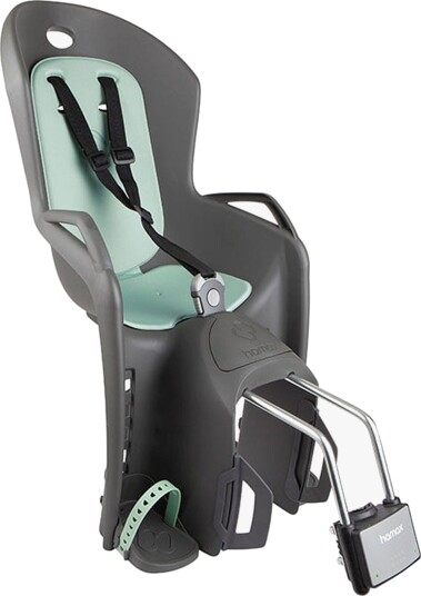 Hamax AMIGA Sykkelsete, Dark Grey/Green