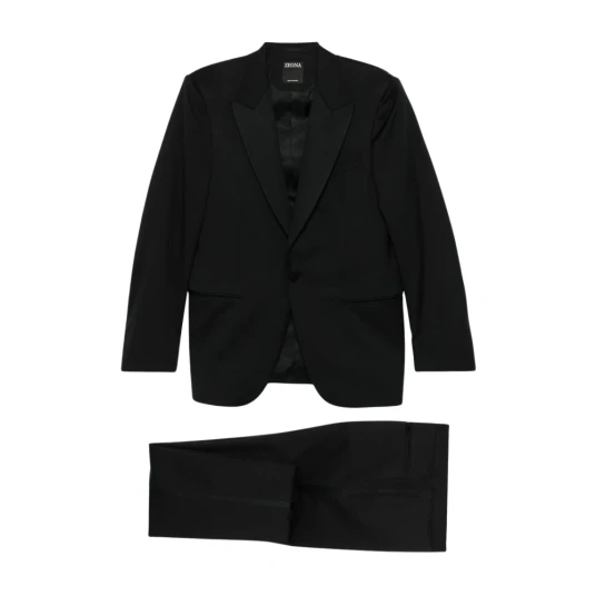 Zegna, Herre, Dress, Svart, 2XL,