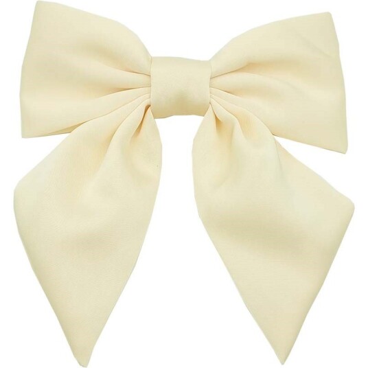 By Lyko Bow Barrette Cream White By Lyko Bow Barrette Cream White