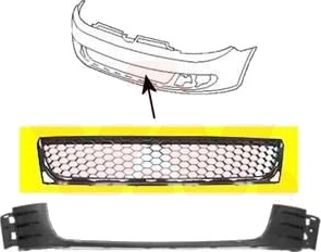 VAN WEZEL 5765590 Ventilasjonsgitter