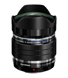 Olympus M.Zuiko ED 8mm f/1.8 Fisheye PRO Lyssterk fisheye for Micro Four Third Olympus M.Zuiko ED 8mm f/1.8 Fisheye PRO Lyssterk fisheye for Micro Four Third