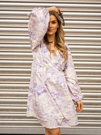 NORR Wishfull Wrap Dress Flerfarget 36 NORR Wishfull Wrap Dress Flerfarget 36