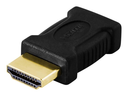 Deltaco Mini HDMI til HDMI Adapter 19-pin Gullplatering