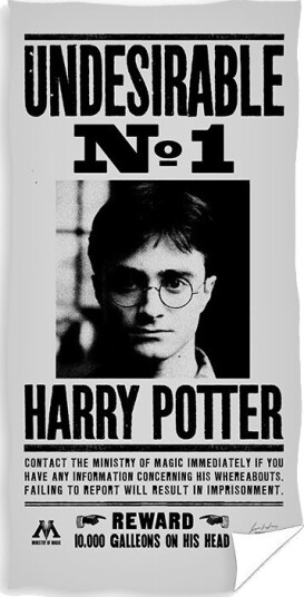 Harry Potter Reward Badehåndklæde   100 Procent Bomuld
