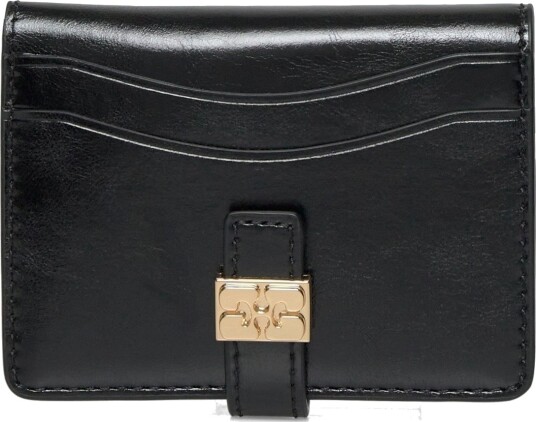 Ganni Slim Card Holder Box Black ONE SIZE