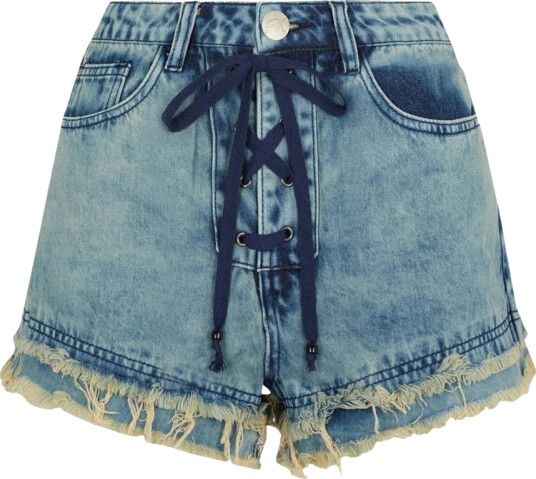 F**k Dame Shorts Blå S, F**k Dame Shorts Blå S,