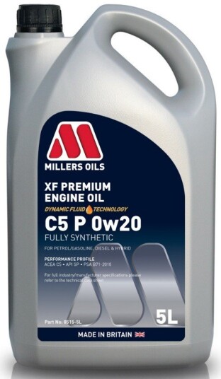 Motorolje MILLERS XF PREMIUM C5 P 0W20 5L