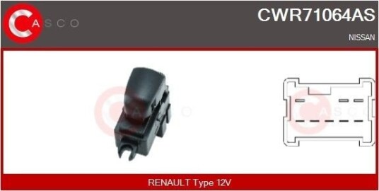 CASCO CWR71064AS Bryter, vindusheis CASCO CWR71064AS Bryter, vindusheis