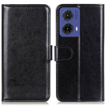 Motorola Moto G85/S50 Neo Lommebok-deksel med Magnetisk Lukning Svart