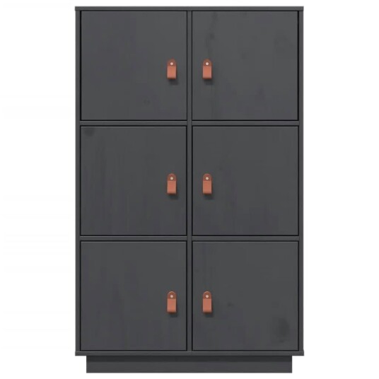 vidaXL Highboard grå 67x40x108,5 cm heltre furu