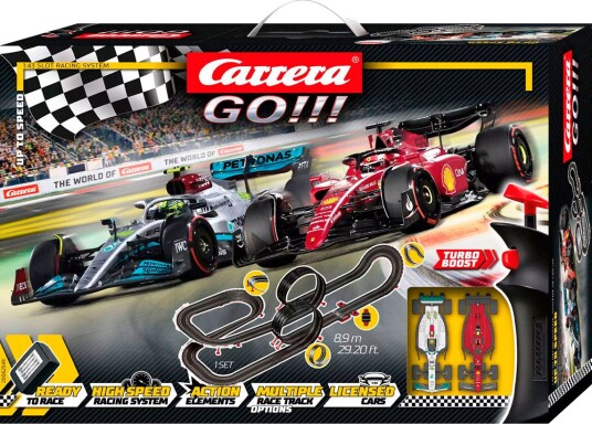 Carrera GO Up To Speed Bilbane Med 2 Biler 8,9 m